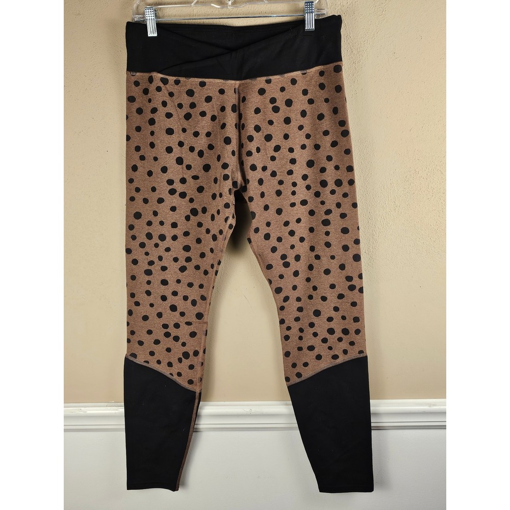 Pact Womens Pure Active Polka Dot Print Crossover Leggings‎ XL